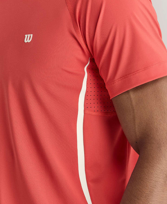 デイリー パフォーマンス Tシャツ  -  ウォッシュド レッド