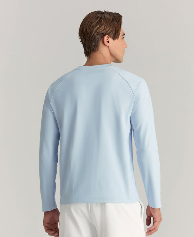 アクティブ ロングスリーブ Tシャツ V2  -  ペリウィンクル