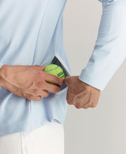 アクティブ ロングスリーブ Tシャツ V2  -  ペリウィンクル