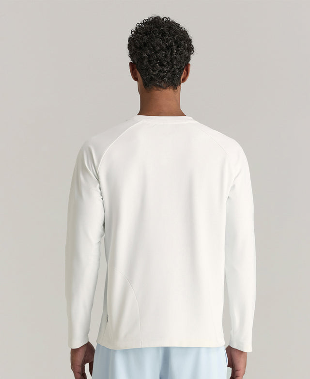 アクティブ ロングスリーブ Tシャツ V2  -  ホワイト