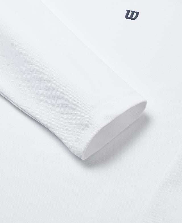 アクティブ ロングスリーブ Tシャツ V2  -  ホワイト