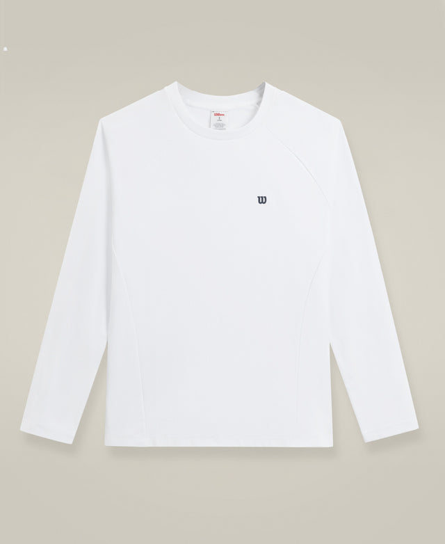 アクティブ ロングスリーブ Tシャツ V2  -  ホワイト