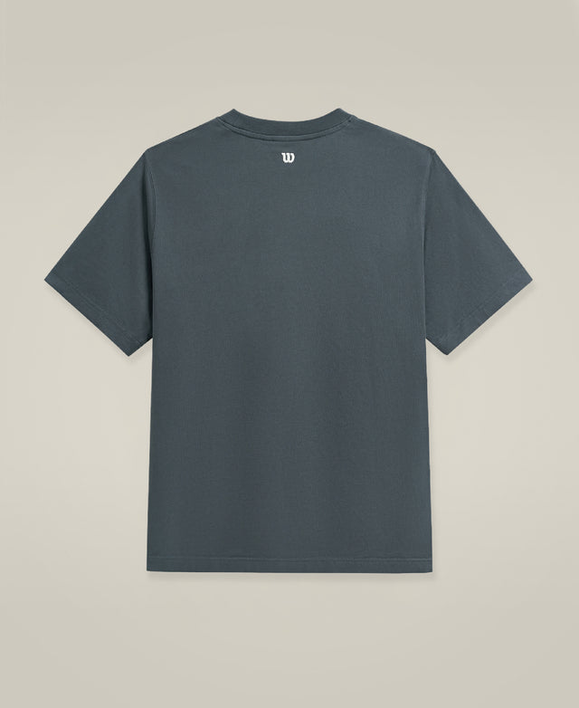 コートビュー グラフィック Tシャツ - ダスクブルー