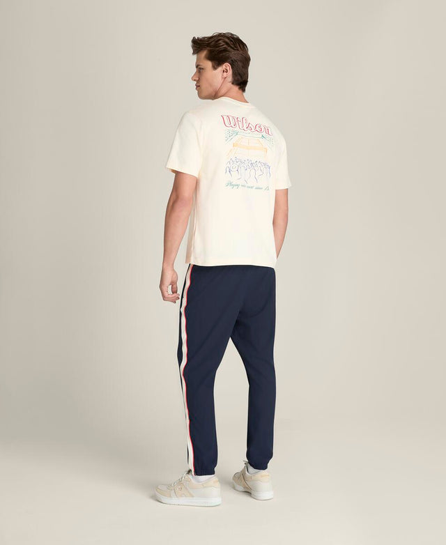 コートビュー グラフィック Tシャツ  -  サンド