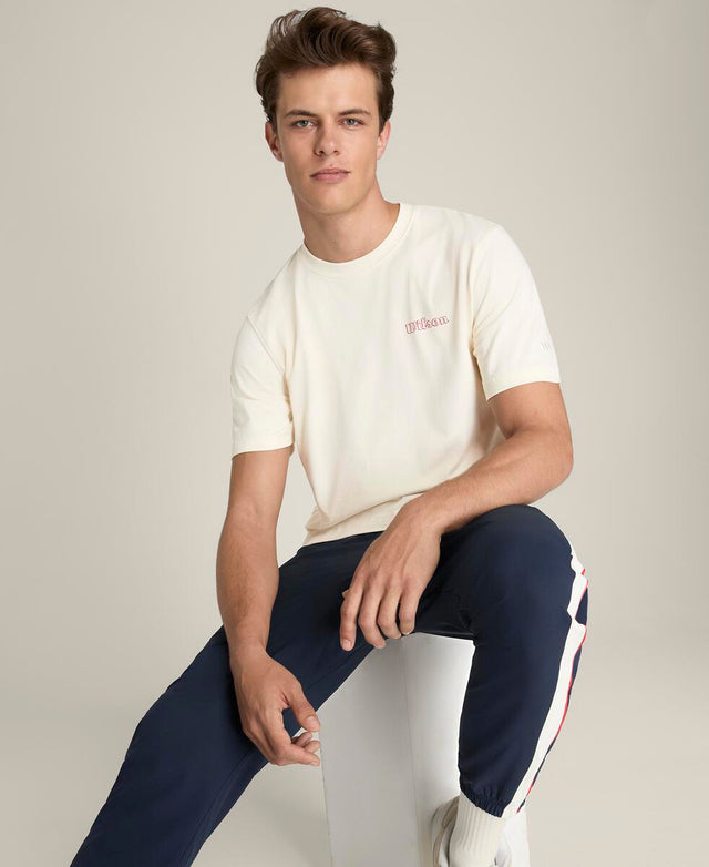 コートビュー グラフィック Tシャツ  -  サンド