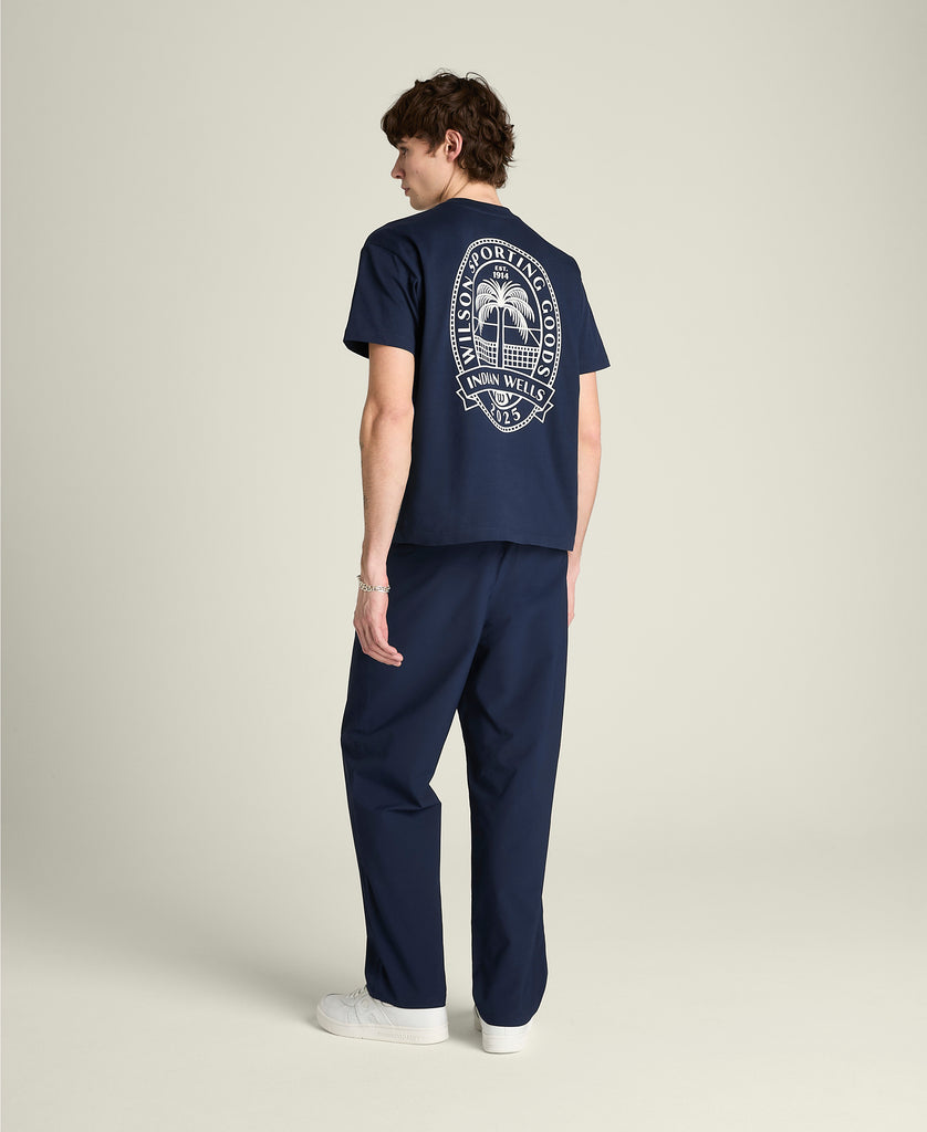 【ウィルソン】シャツ クラシックコットングラフィックTシャツ - ブルー by Wilson Japan