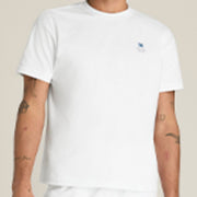 クラシックコットングラフィックTシャツ-ホワイト