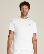 クラシックコットングラフィックTシャツ-ホワイト