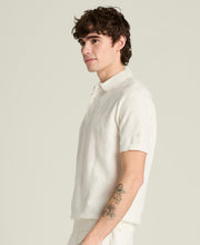 テックリネンニットポロ-サンドリフト