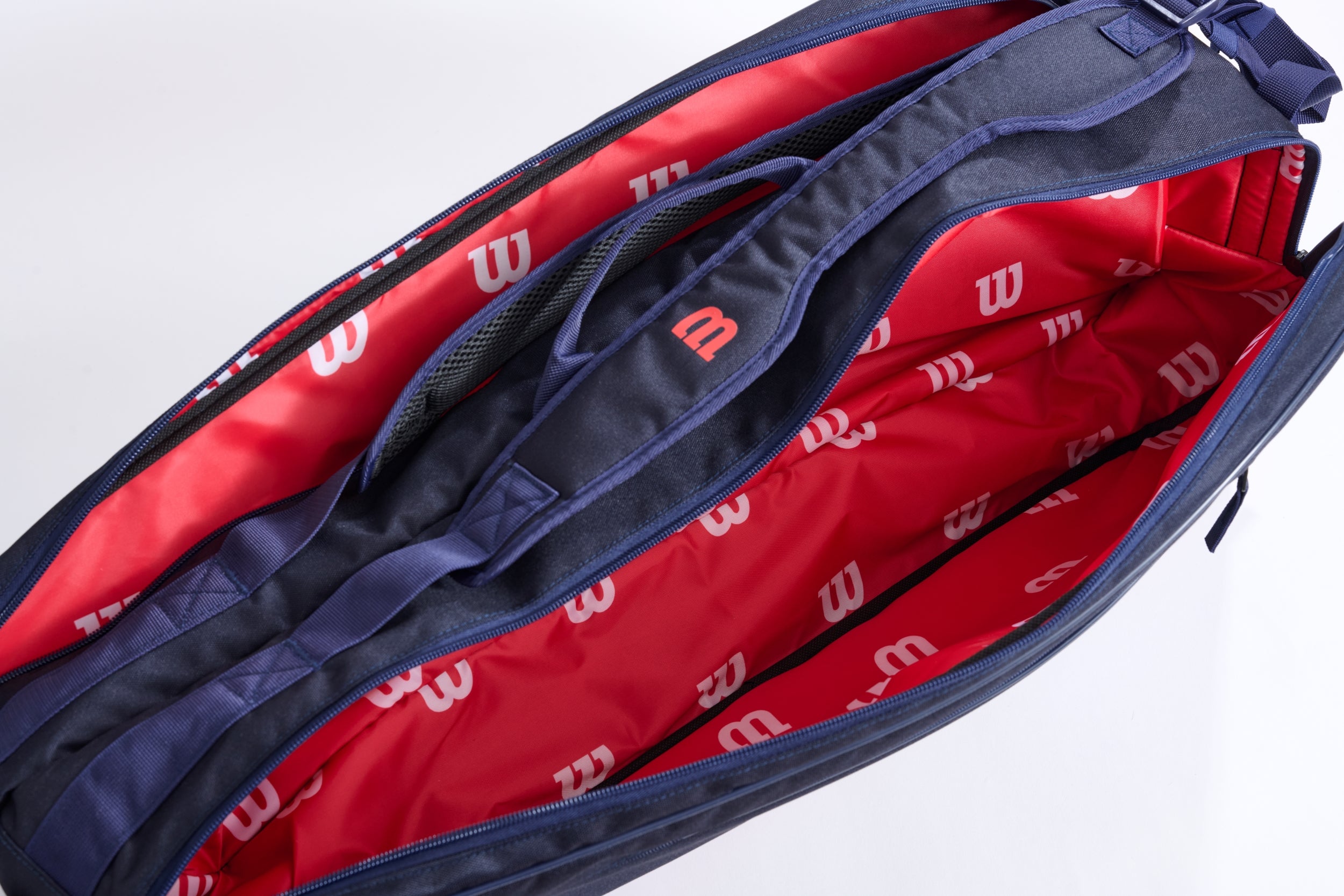 Wilson バドミントンバッグ ネイビー/ピンク TEAM J 6PK RACKET BAG - ネイビー by Wilson Japan Racquet online