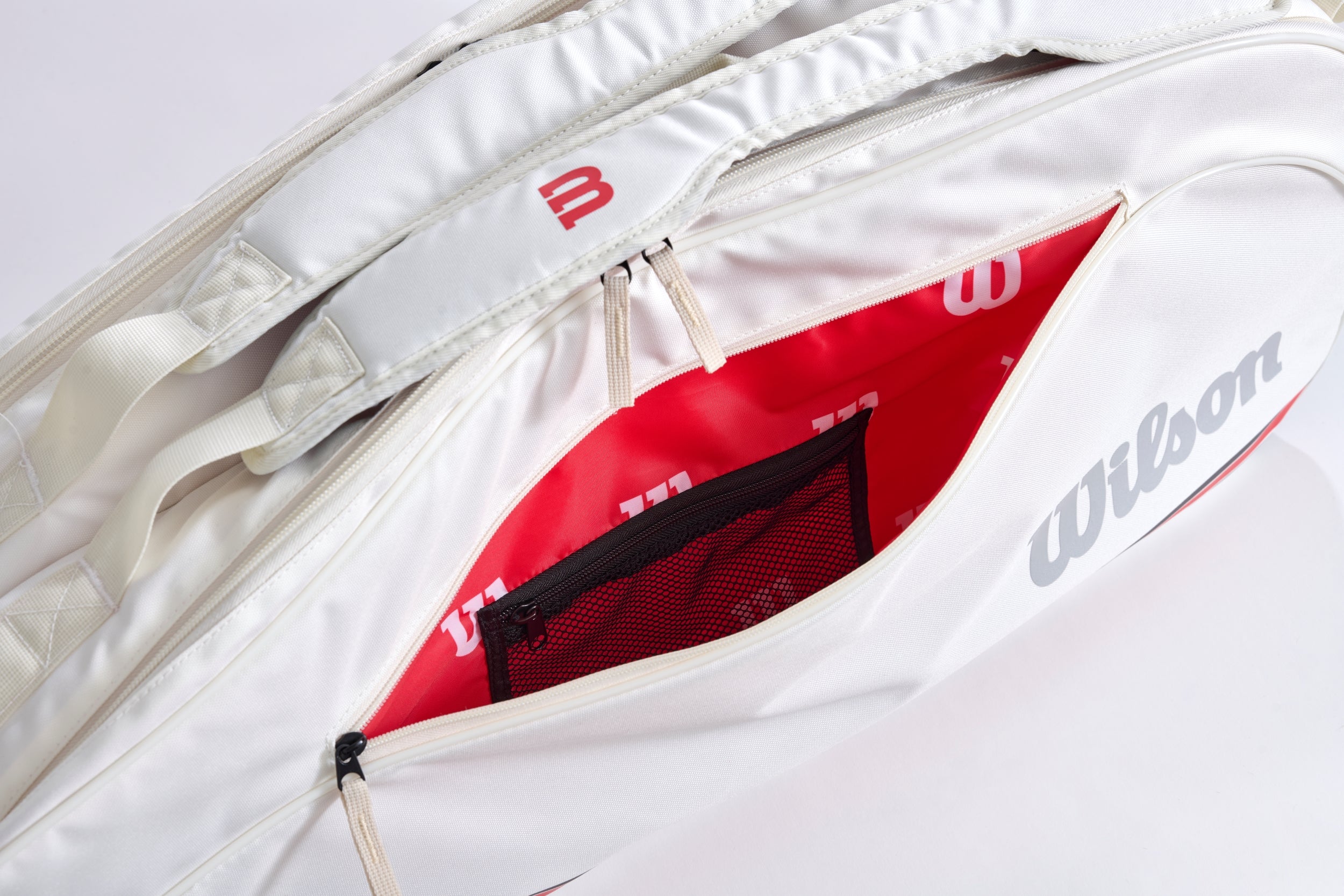 TEAM J 6PK RACKET BAG - ホワイト