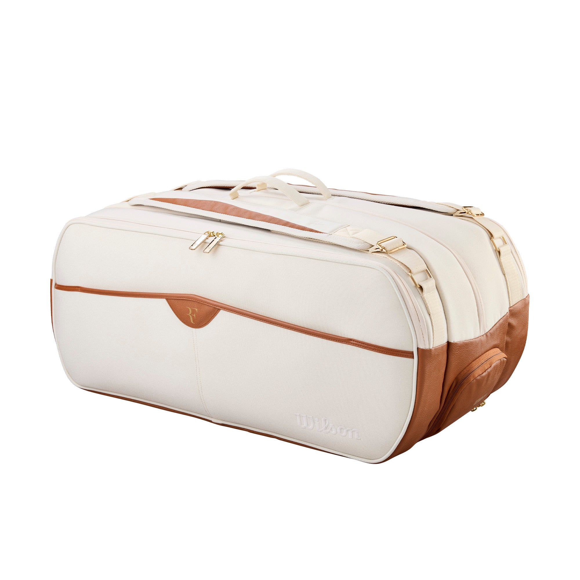 RF LAWN COLLECTION TOURNAMENT RACKET BAG - Cream by Wilson Japan