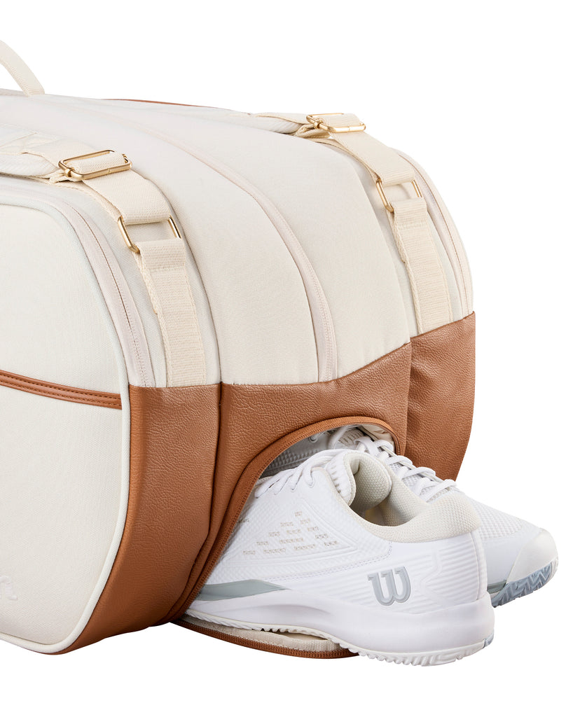 RF LAWN COLLECTION TOURNAMENT RACKET BAG - Cream by Wilson Japan