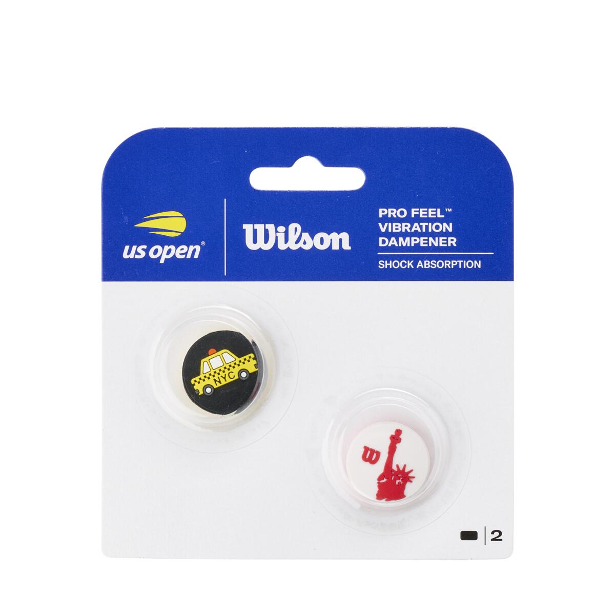 US OPEN DAMPENERS 2PK Yellow/Red