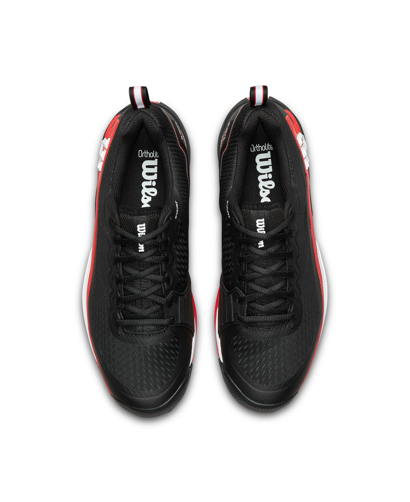 Wilson RUSH PRO4.5 オールコート用 RUSH PRO 4.5（メンズ）オールコート- ブラック/インフラレッド