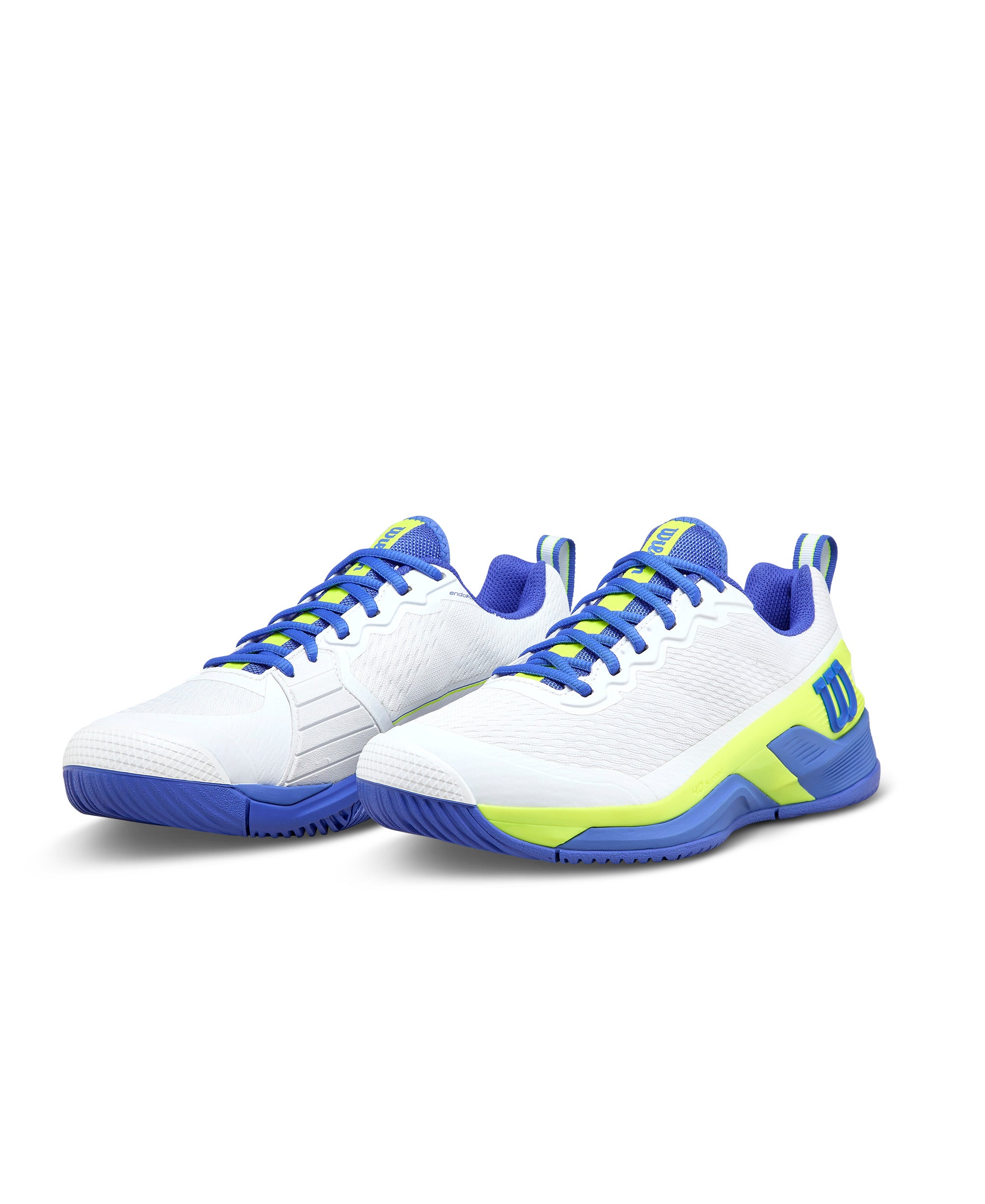 【30%OFF】RUSH PRO 4.5（メンズ）オールコート- ホワイト/アンパロブルー/イエロー
