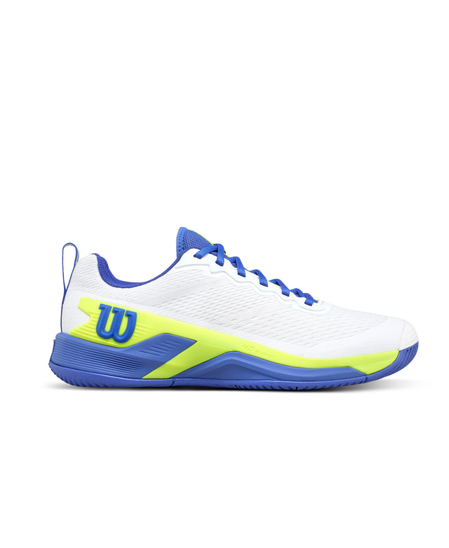 RUSH PRO 4.5（メンズ）オールコート- ホワイト/アンパロブルー/イエロー