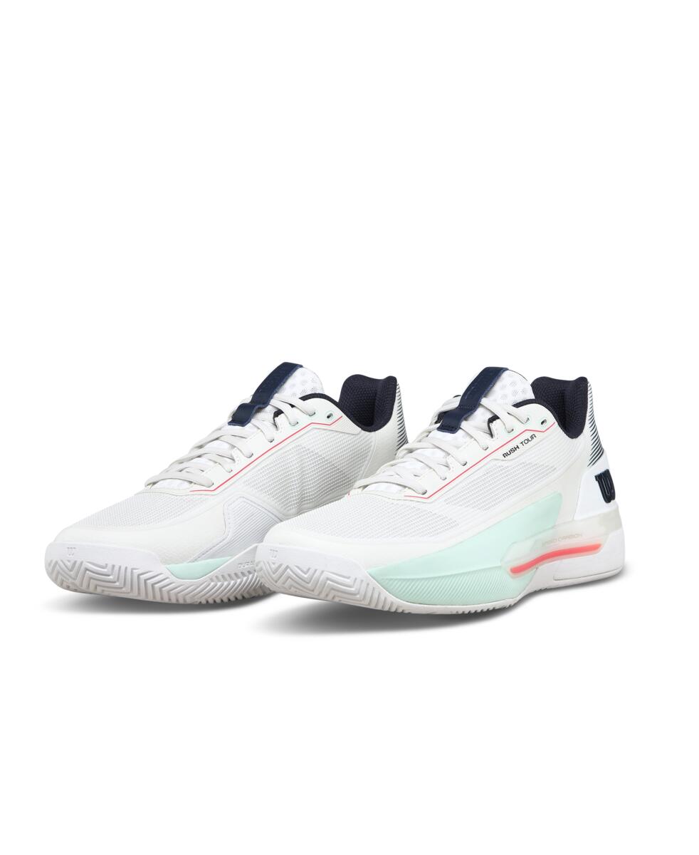 RUSH TOUR 5 - White/Bay/Fiery Coral by Wilson Japan Footwear