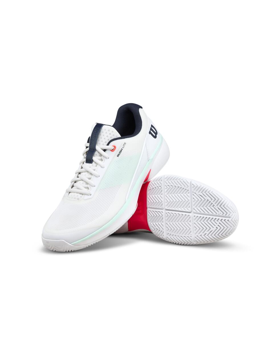 RUSH LITE 5 - White/Bay/Fiery Coral by Wilson Japan Footwear