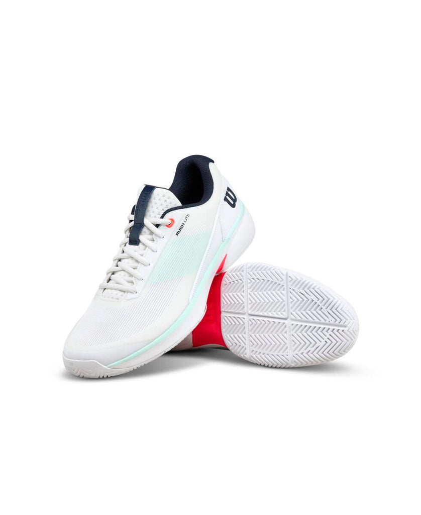 RUSH LITE 5 - White/Bay/Fiery Coral by Wilson Japan Footwear