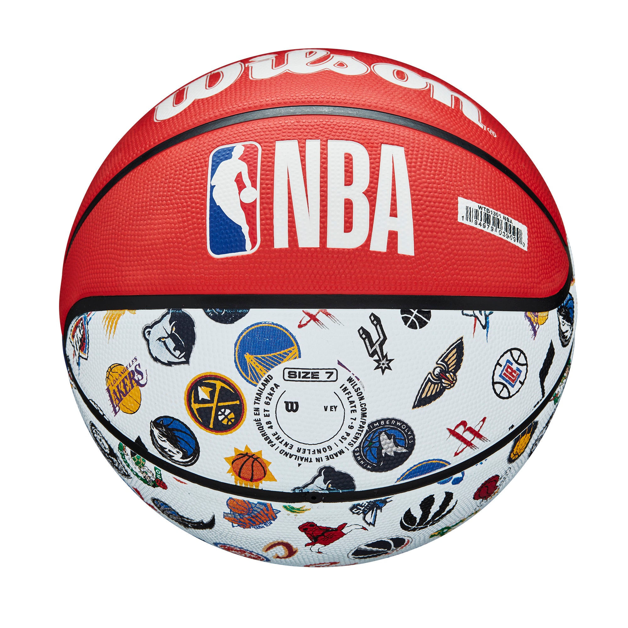 NBA ALL TEAM ミニサイズ バスケットボール 3号 ラバー by Wilson