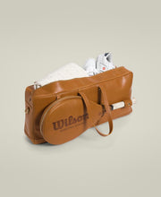 ショウマン レザー テニスバッグ  -  タン