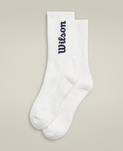 クルーロゴ ソックス  -  ホワイト/クラシックネイビー