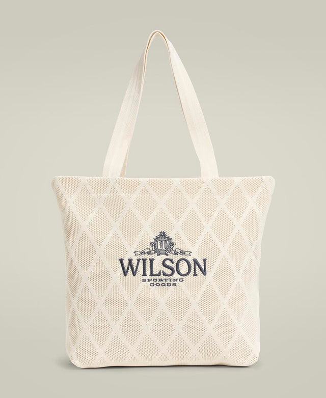 テクニカル ニット トート - サンド グラフィック