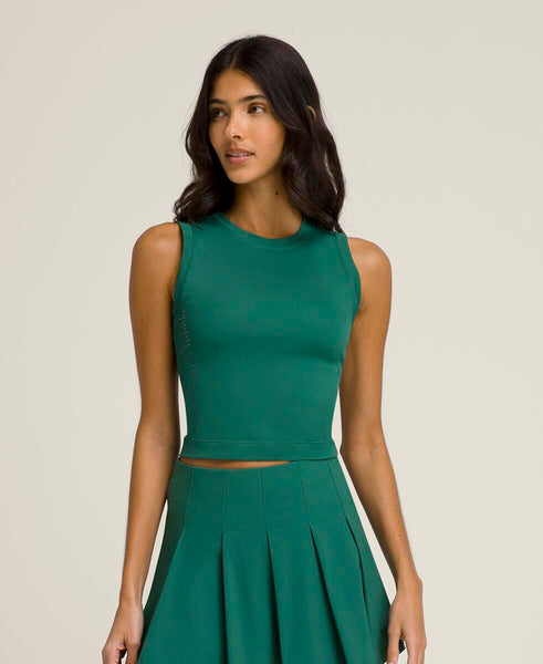 クラシック プリーツ ミニ スコート - フィールドグリーン by