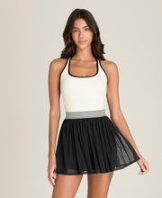 ヘッドライナー テニス ドレス - ブラック/サンド