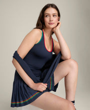 ミッドタウン テニス スコート  -  ネイビー/コートブルー