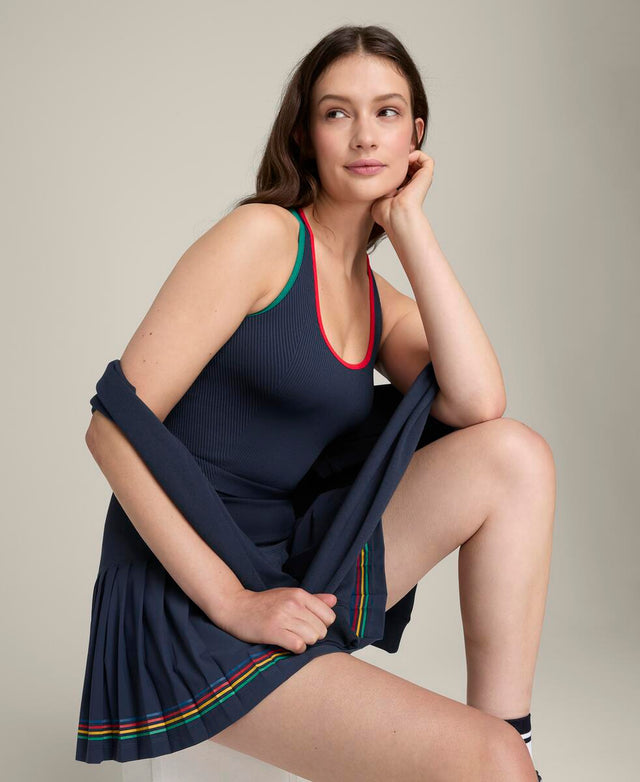 ミッドタウン テニス スコート  -  ネイビー/コートブルー