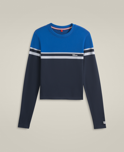 ブルックリン ロングスリーブ Tシャツ - クラシックネイビー by Wilson ブルックリン ロングスリーブ Tシャツ - クラシックネイビー by Wilson