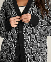 スローバック カーディガン - ブラック