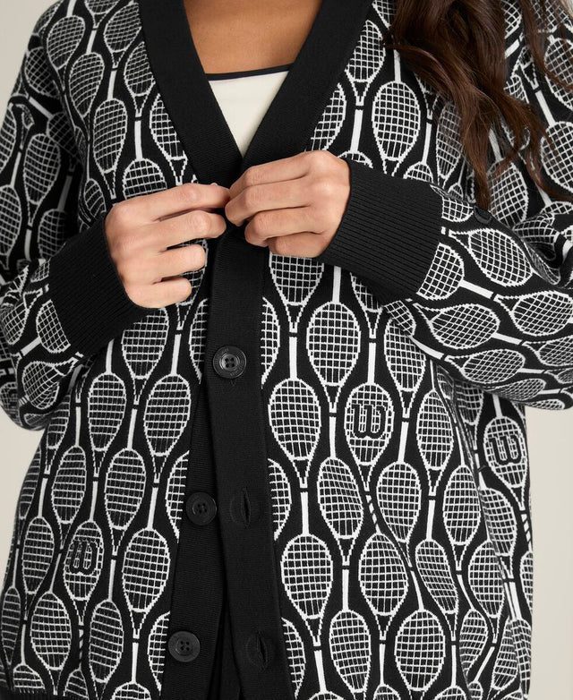 スローバック カーディガン - ブラック