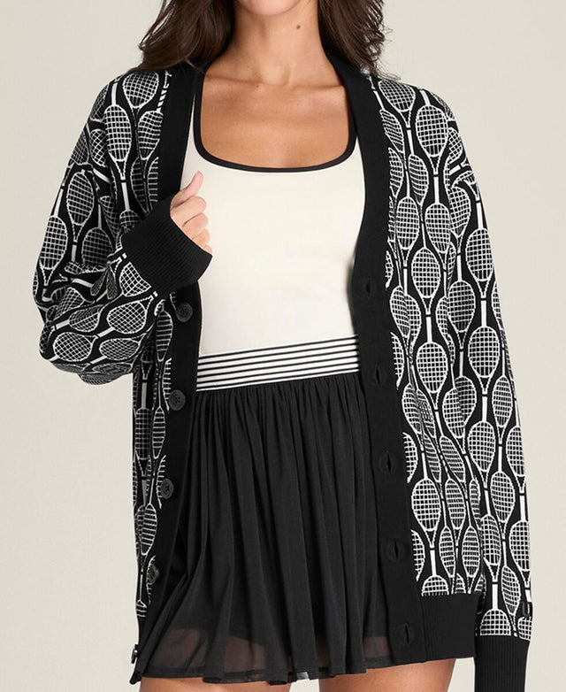 スローバック カーディガン - ブラック