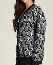 スローバック カーディガン - ブラック