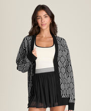 スローバック カーディガン - ブラック