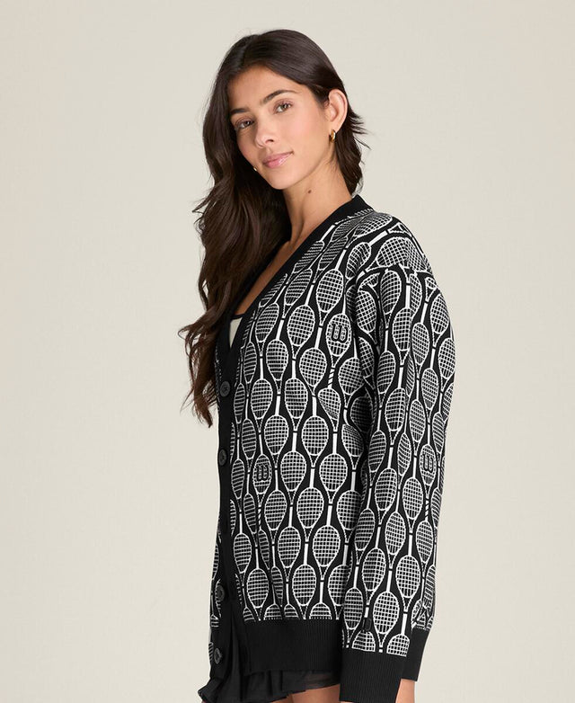 スローバック カーディガン - ブラック