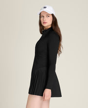 オールコート ロングスリーブ テニスドレス - ブラック