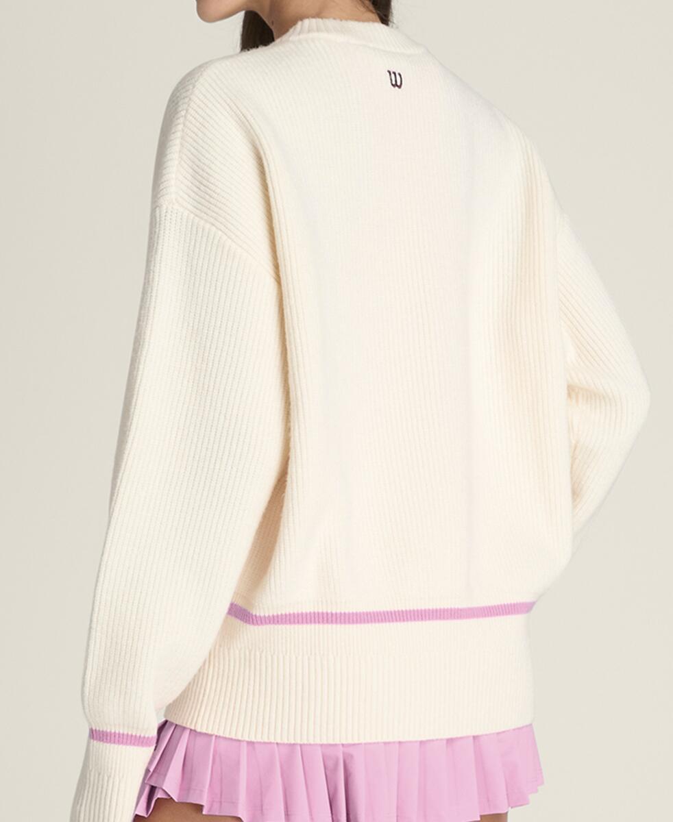 バーシティ クルーネック セーター - サンドリフト