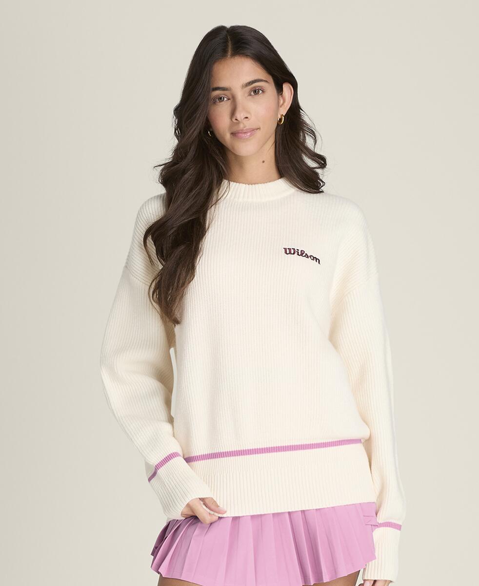バーシティ クルーネック セーター - サンドリフト
