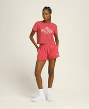 ハーパー クロップ Tシャツ - ウォッシュド レッド
