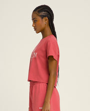 ハーパー クロップ Tシャツ - ウォッシュド レッド