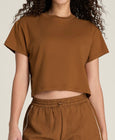 ハーパークロップTシャツ-キャラメルカフェ