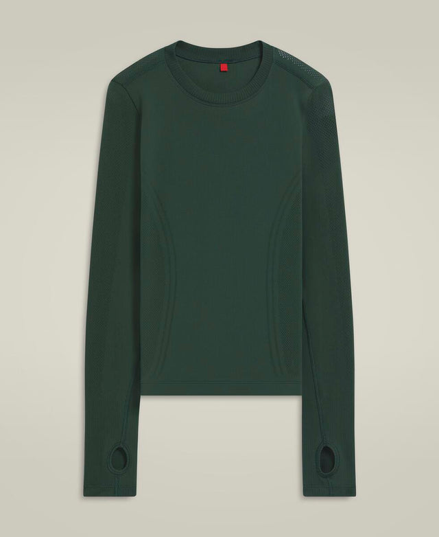 プロシームレス ロングスリーブ Tシャツ - シカモア