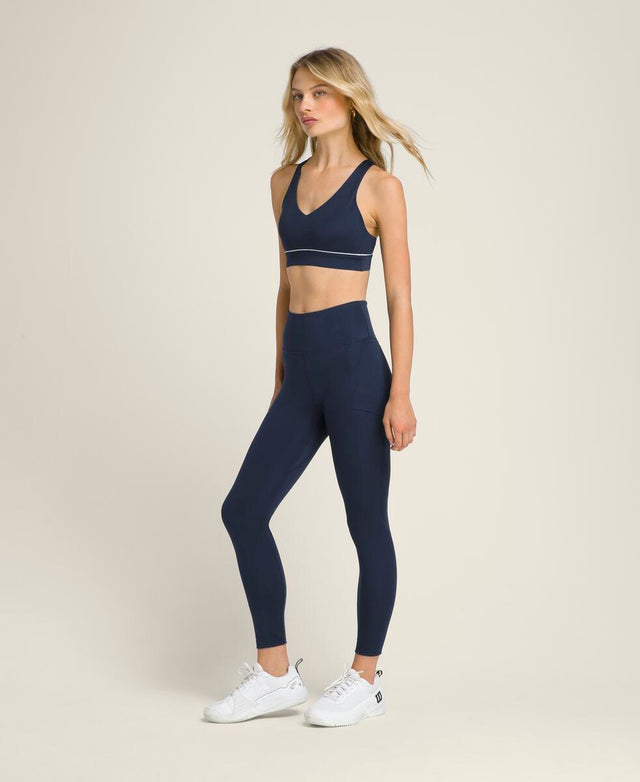 エッセンシャル トレーニング タイツ  -  クラシックネイビー