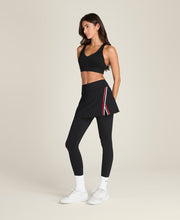 スライス スコート タイツ - ブラック/インフラレッド