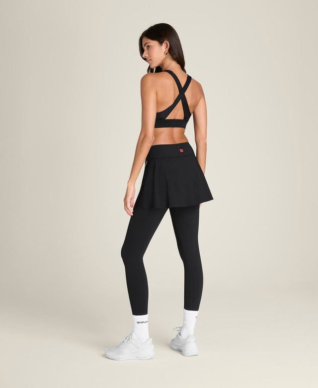 スライス スコート タイツ - ブラック/インフラレッド