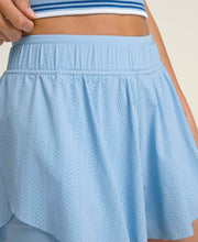 レーザー レース ショートパンツ - エアリーブルー